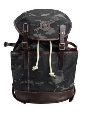 Tactical Geek ModCase B1 Travel Backpack in Black multicam, Leather Accents NWOT